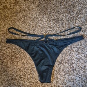 Victoria's Secret Teal Strappy Thong